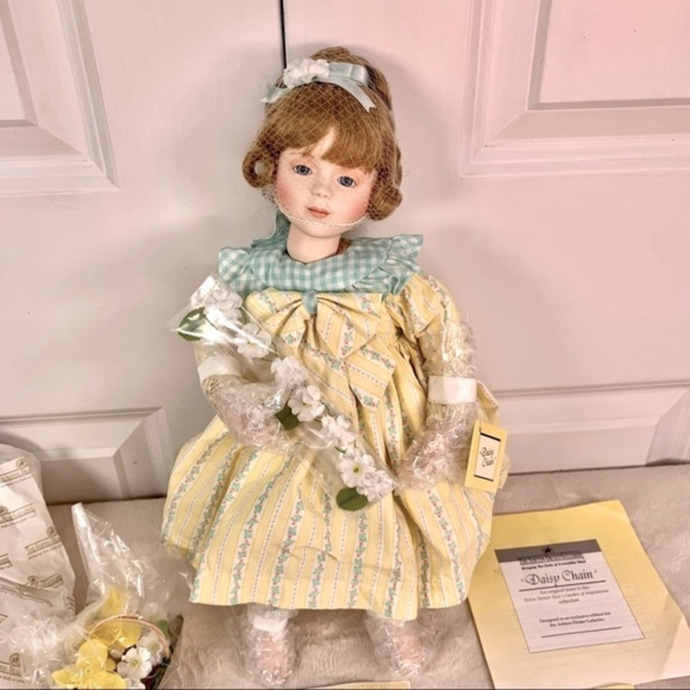 NEW Ashton Drake Galleries "Daisy Chain" Porcelain Doll
